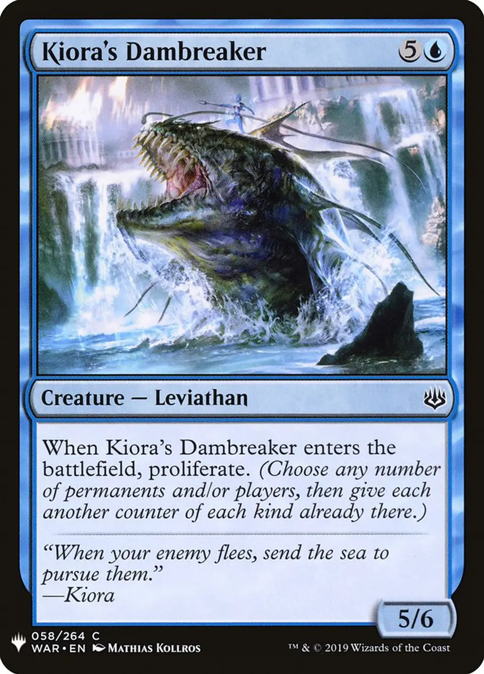 Kiora's Dambreaker (The List) 1
