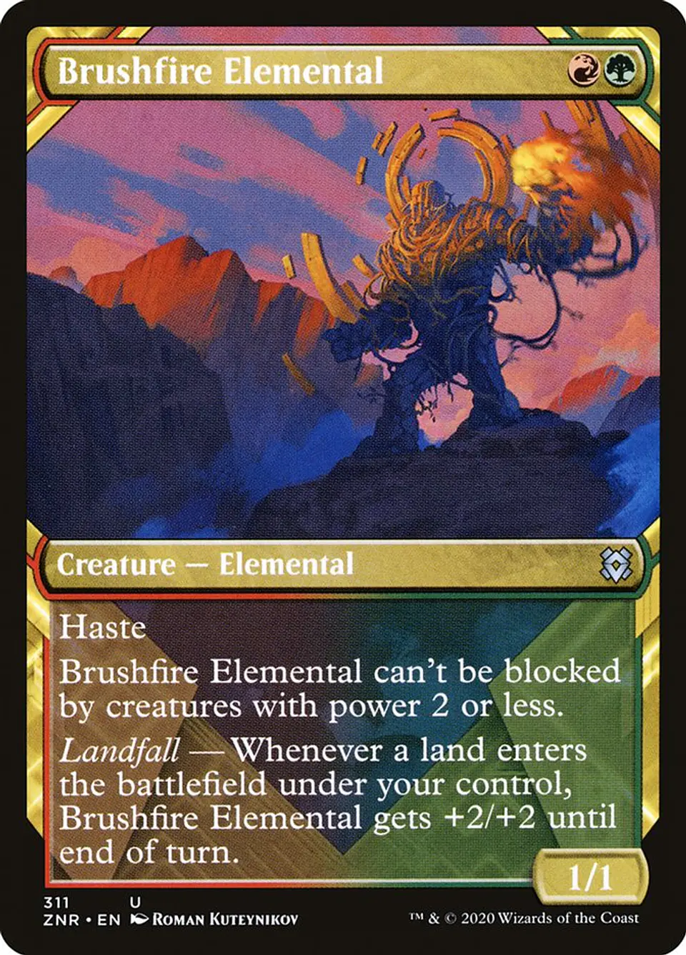Brushfire Elemental (Showcase) 1