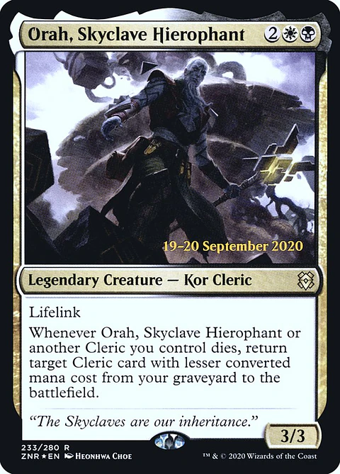 Orah, Skyclave Hierophant (Pre-release)