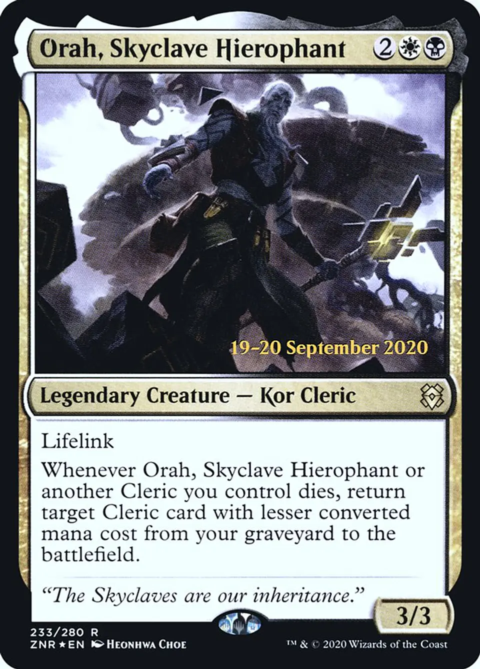 Orah, Skyclave Hierophant (Pre-release) 1