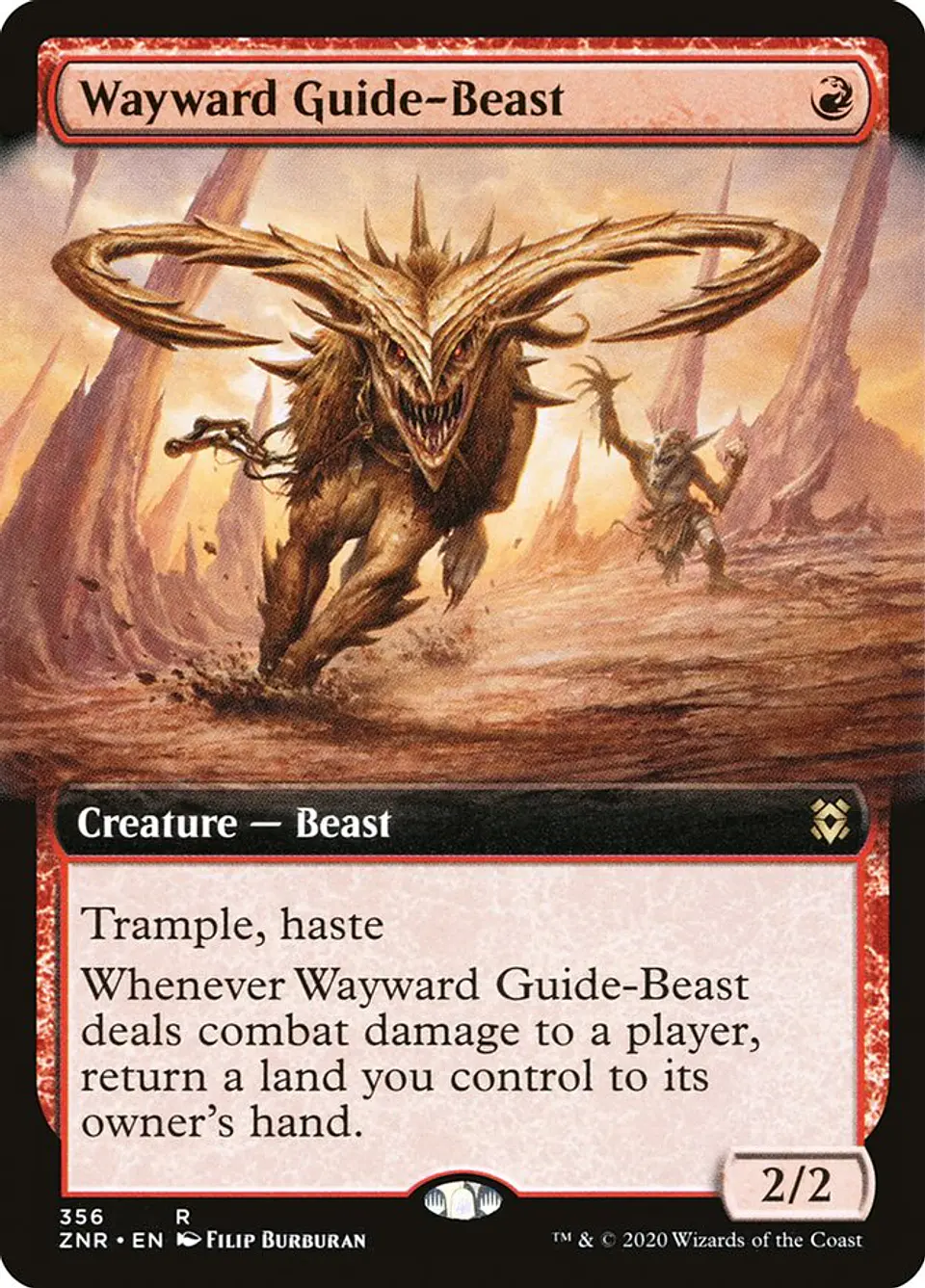 Wayward Guide-Beast (Extended Art) 1