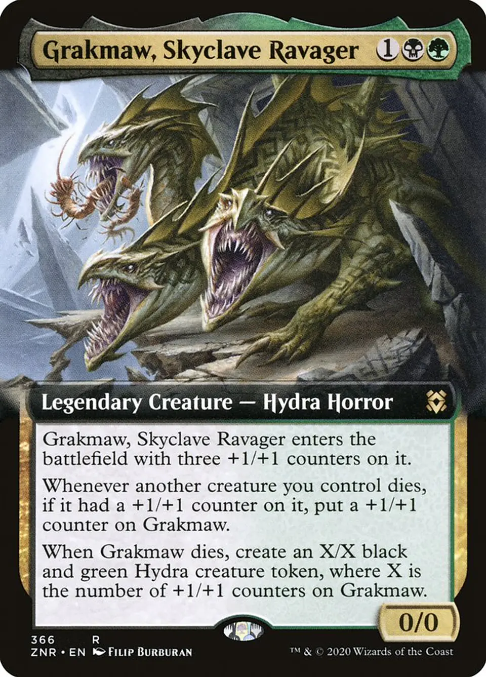Grakmaw, Skyclave Ravager (Extended Art) 1