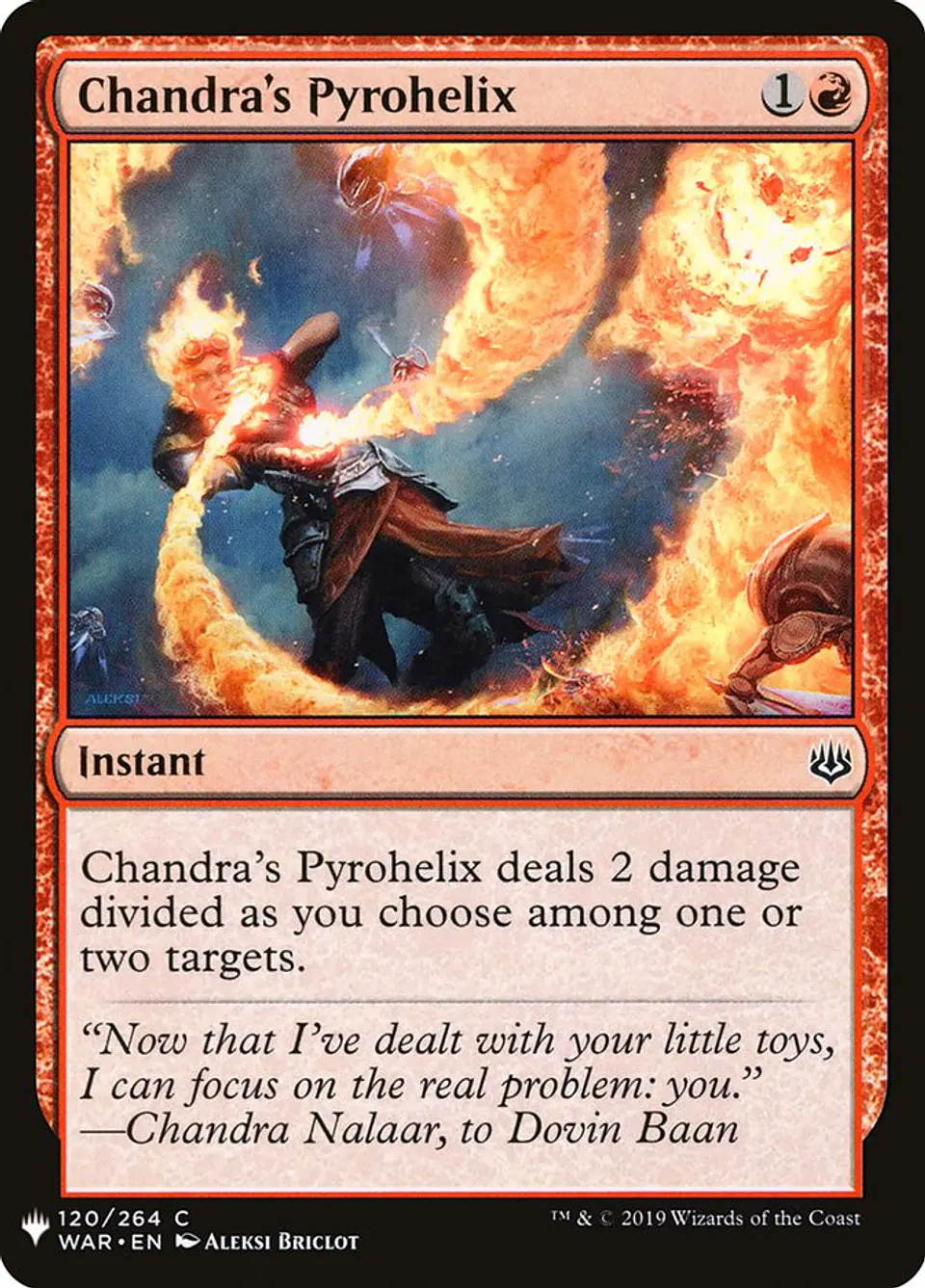Chandra's Pyrohelix (The List) 1