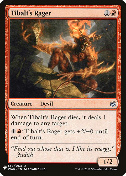 Tibalt's Rager (The List)