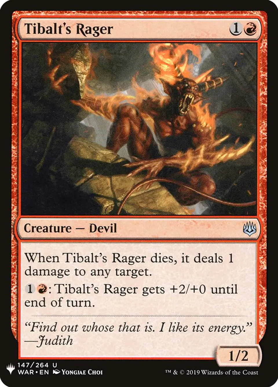 Tibalt's Rager (The List) 1