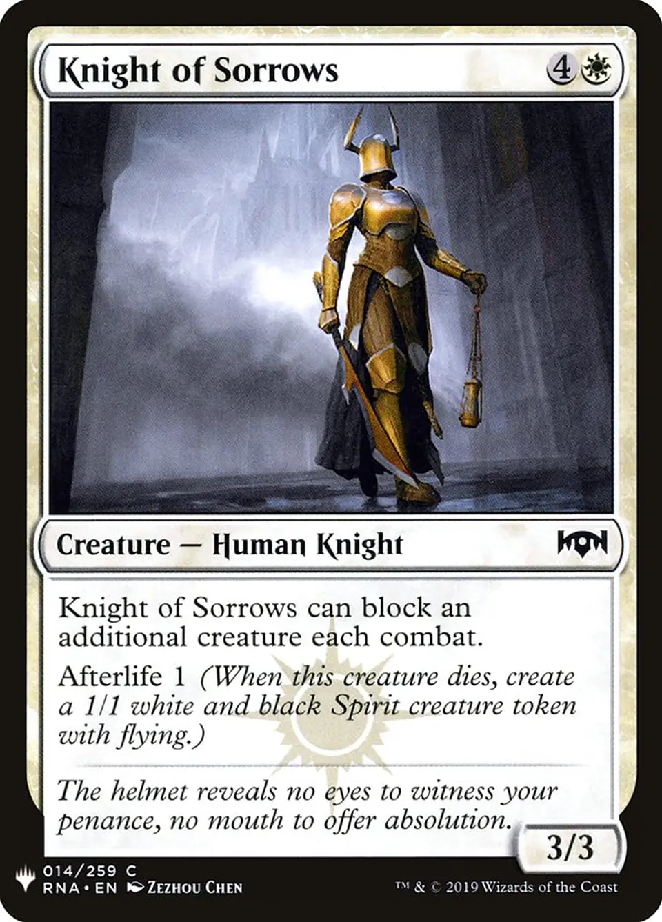 Knight of Sorrows (The List) 1