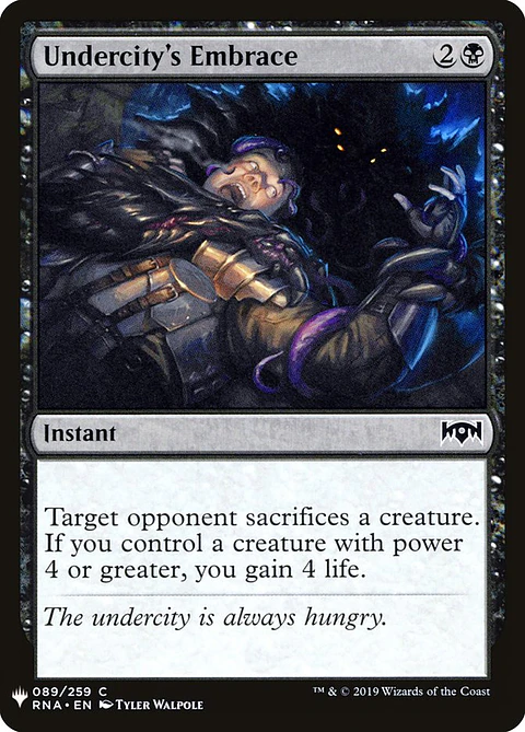 Undercity's Embrace (The List)