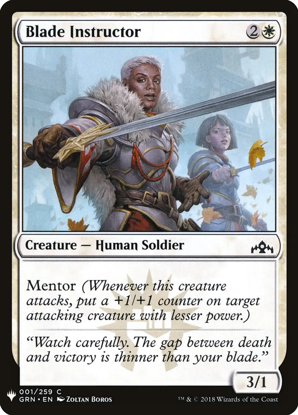 Blade Instructor (The List) 1