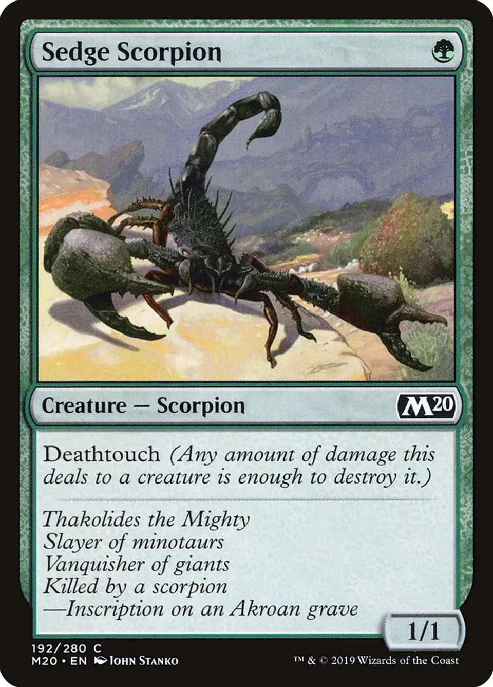 Sedge Scorpion 1