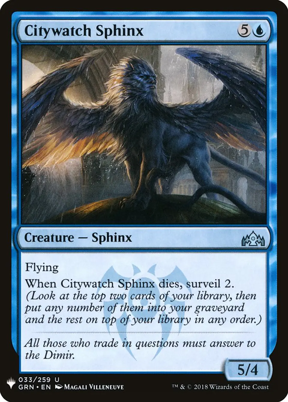 Citywatch Sphinx (The List) 1