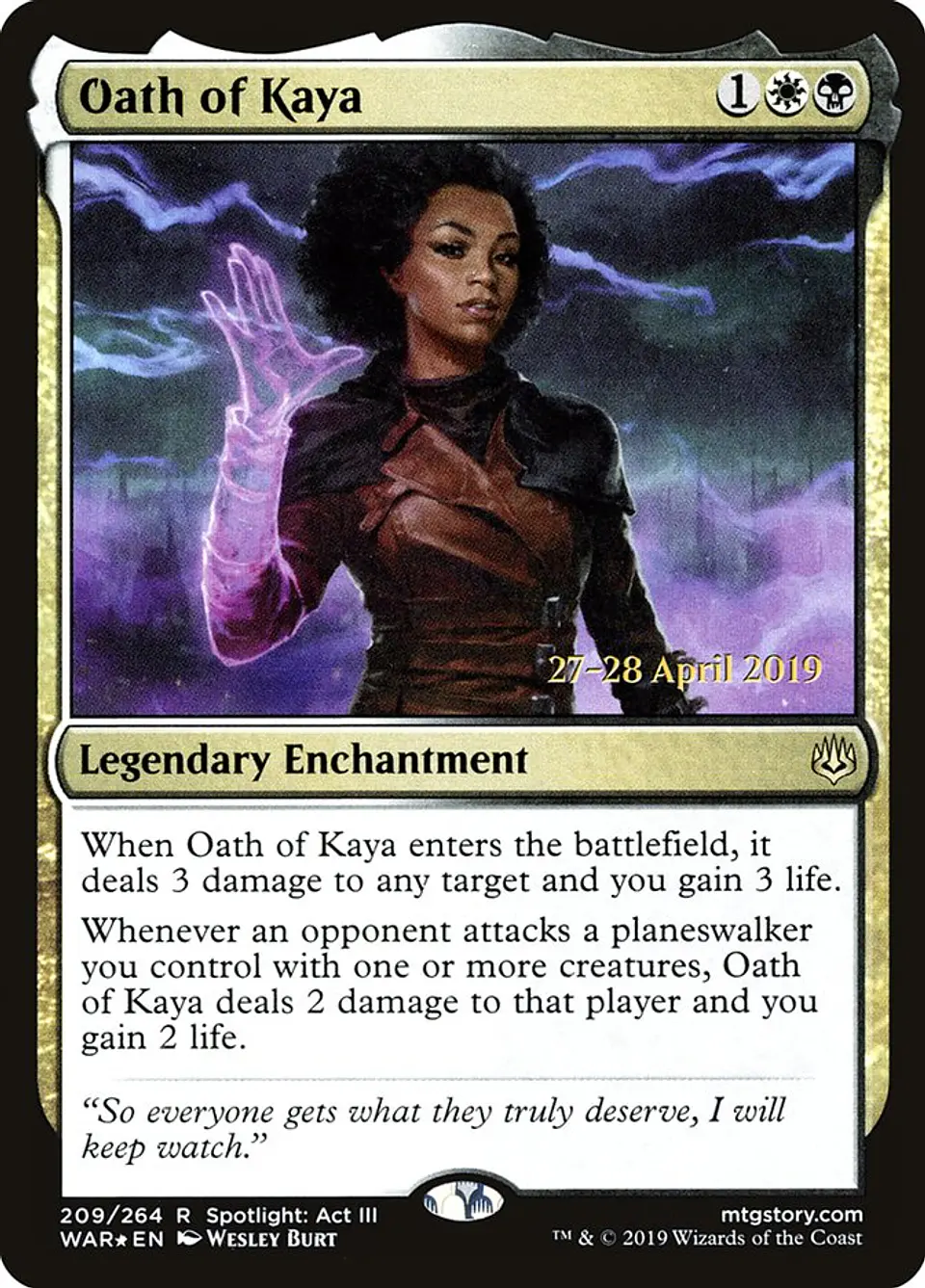 Oath of Kaya (Pre-release) 1