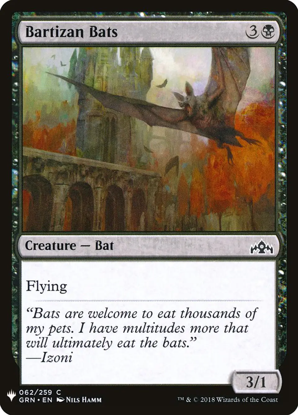 Bartizan Bats (The List) 1