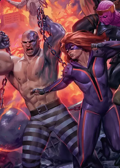 Absorbing Man and Titania (Carta de Arte)