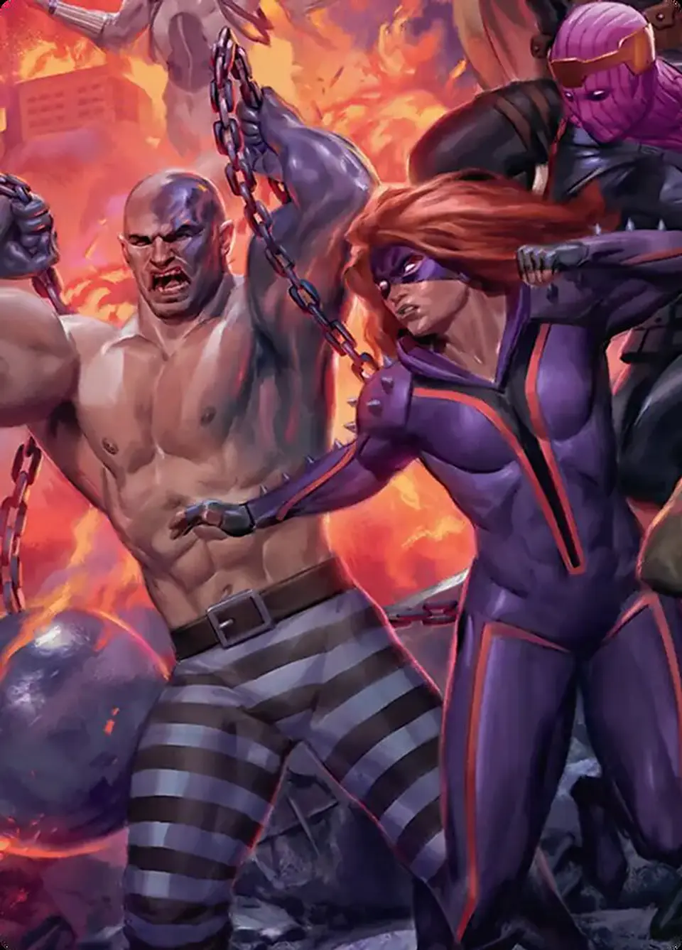 Absorbing Man and Titania (Carta de Arte) 1