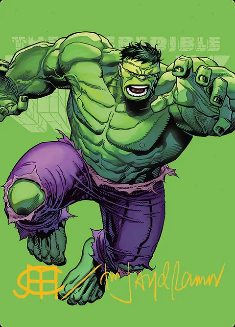The Incredible Hulk (Carta de Arte)