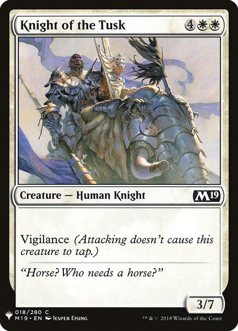 Knight of the Tusk (The List)