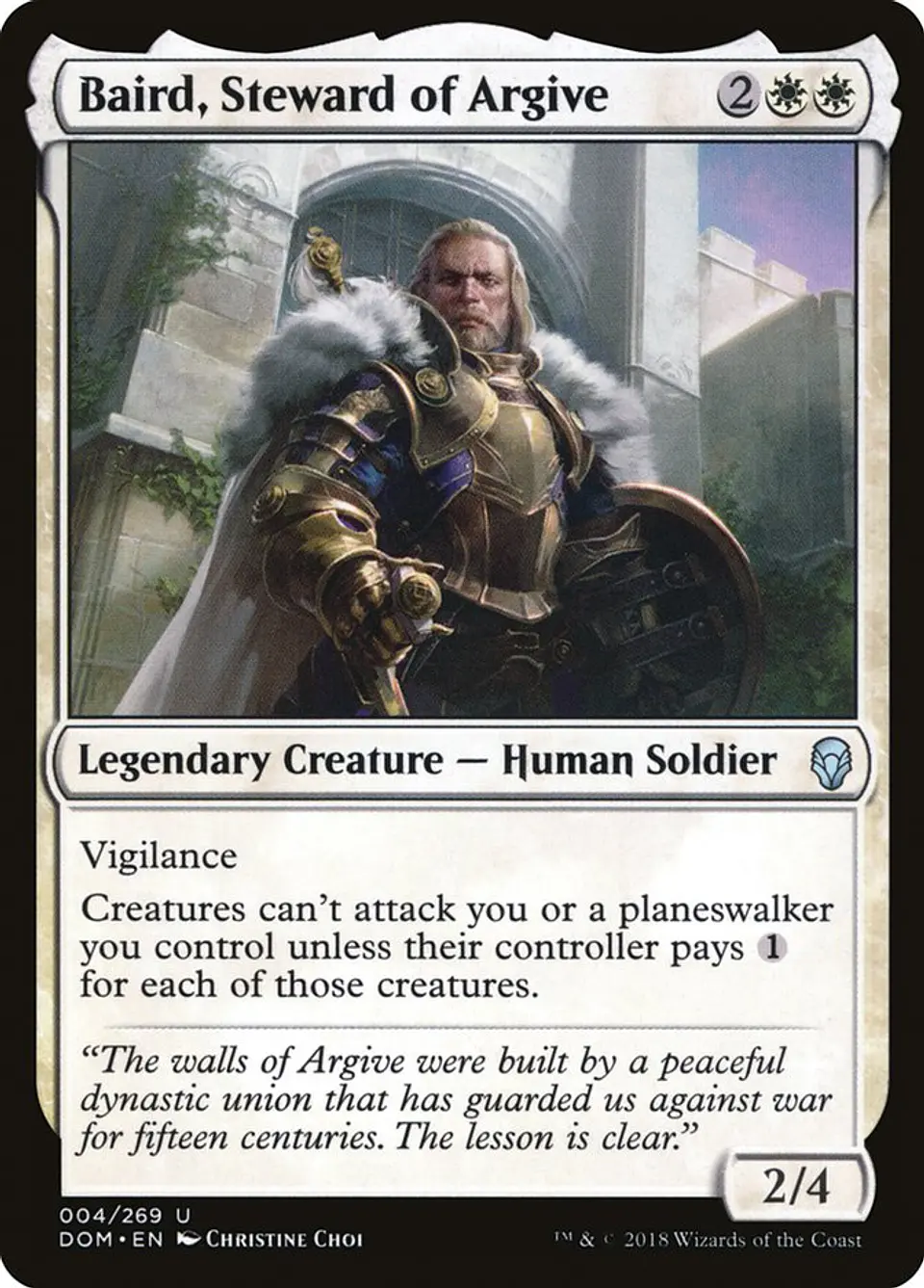 Baird, Steward of Argive 1