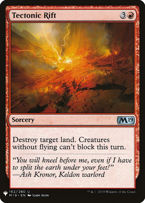 Tectonic Rift (The List)