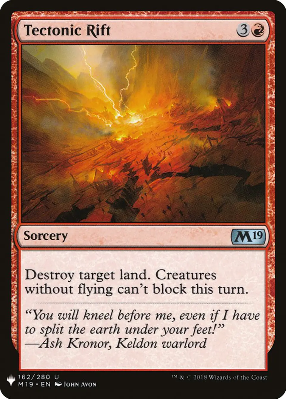 Tectonic Rift (The List) 1
