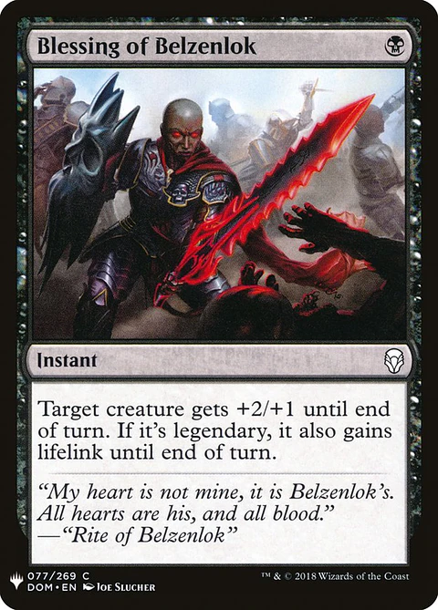 Blessing of Belzenlok (The List)