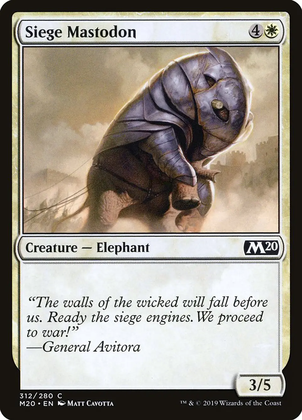 Siege Mastodon 1