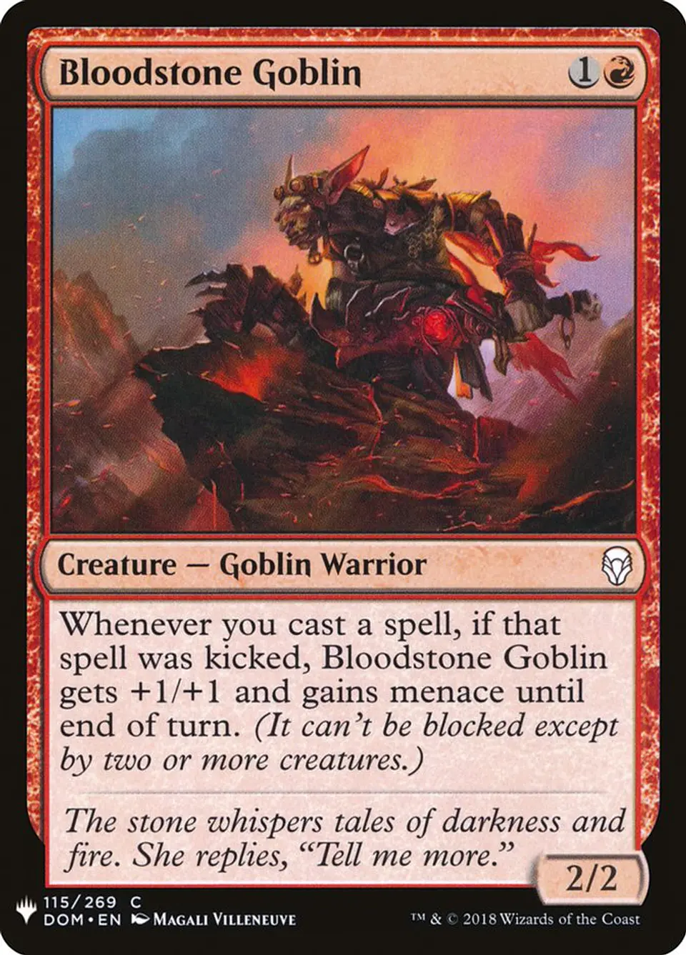 Bloodstone Goblin (The List) 1