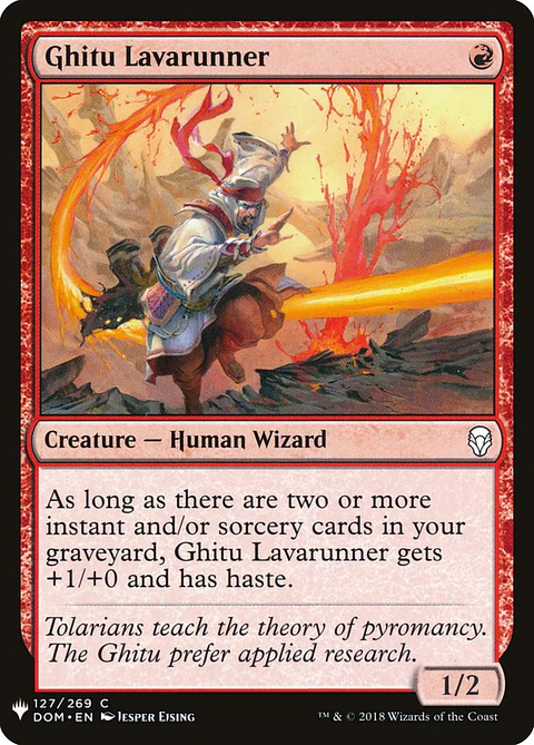 Ghitu Lavarunner (The List)