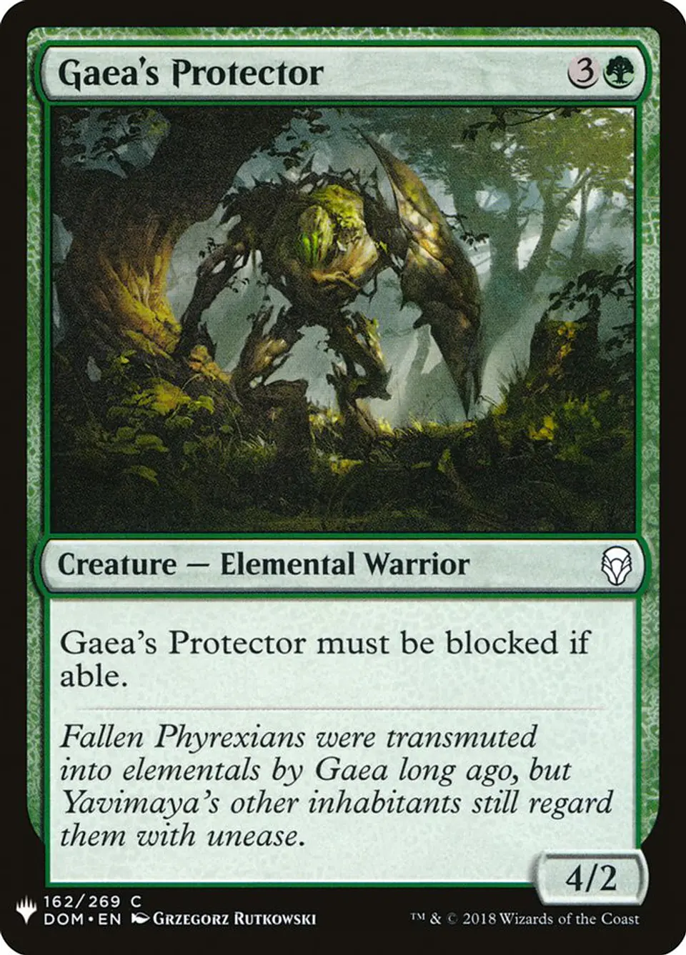 Gaea's Protector (The List) 1