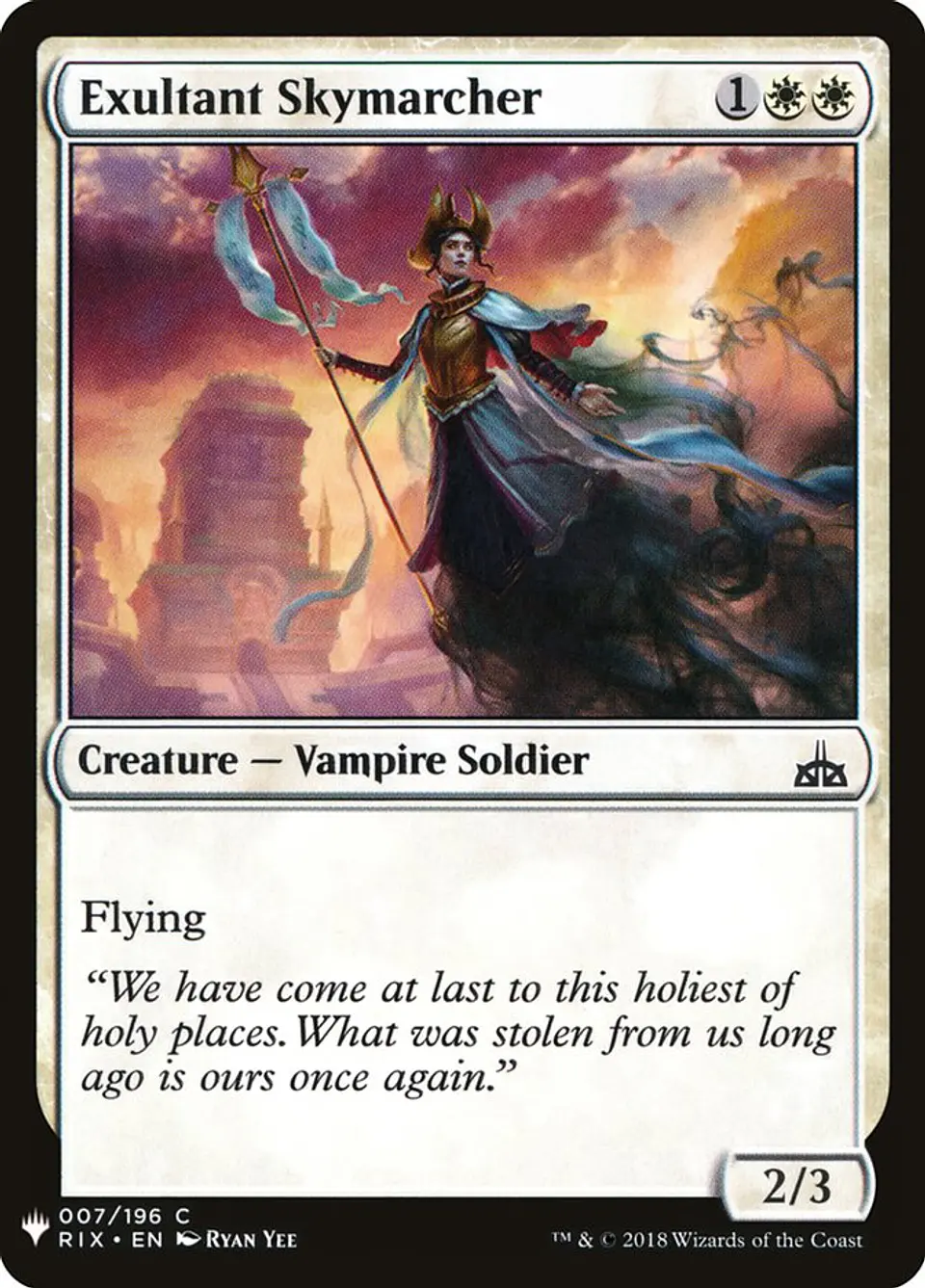Exultant Skymarcher (The List) 1