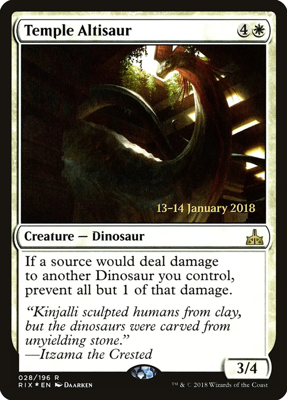 Temple Altisaur (Pre-release) 1