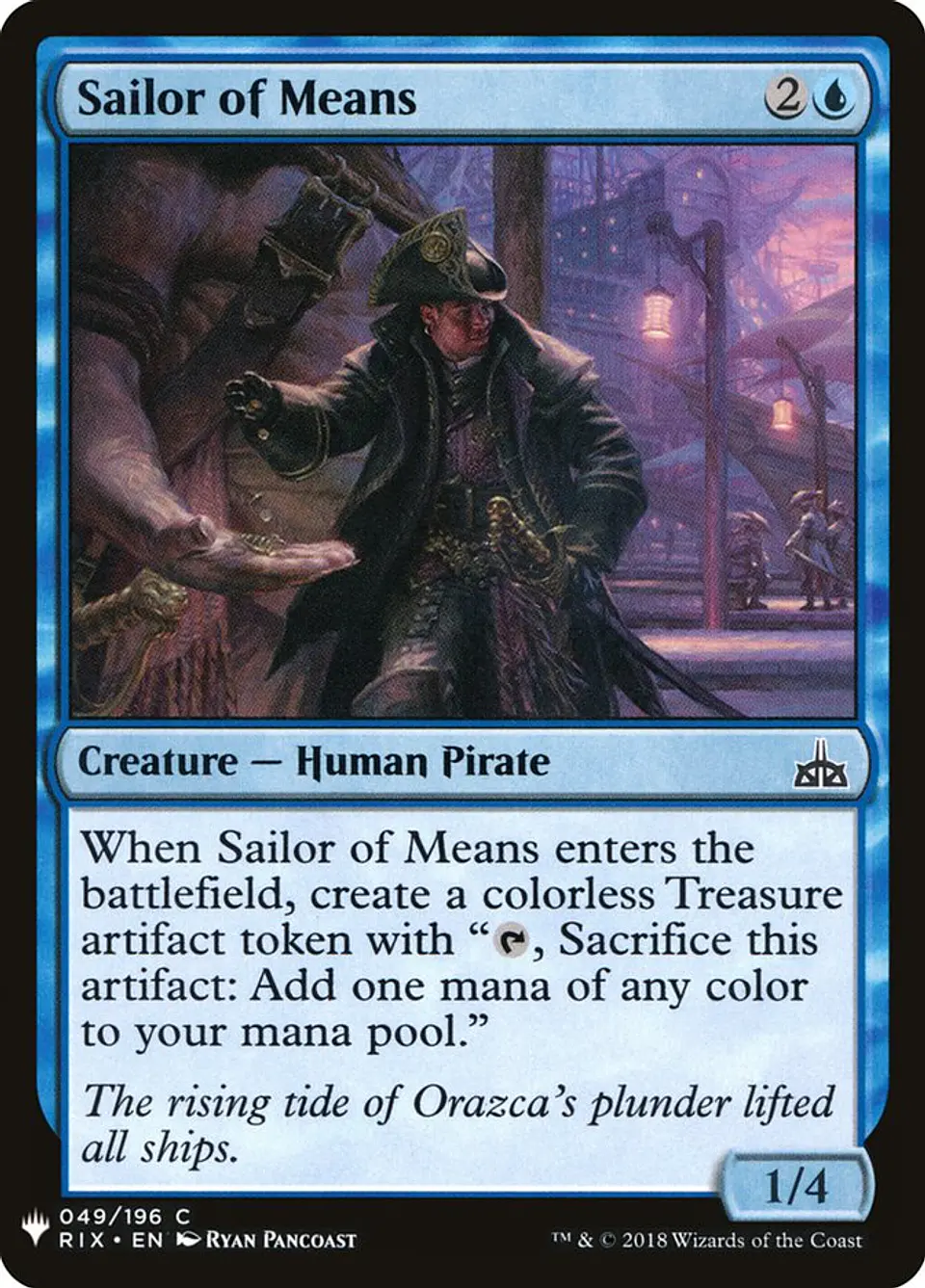 Sailor of Means (The List) 1