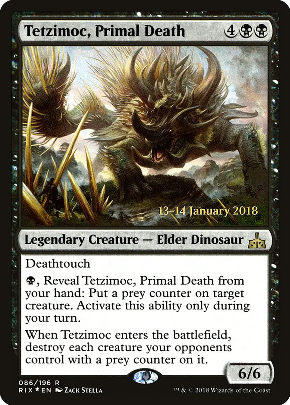Tetzimoc, Primal Death (Pre-release) 1