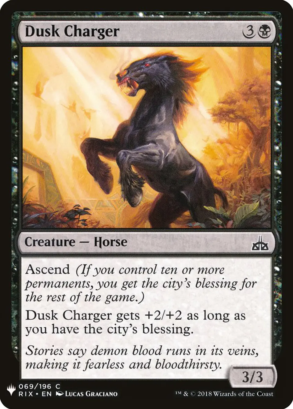 Dusk Charger (The List) 1