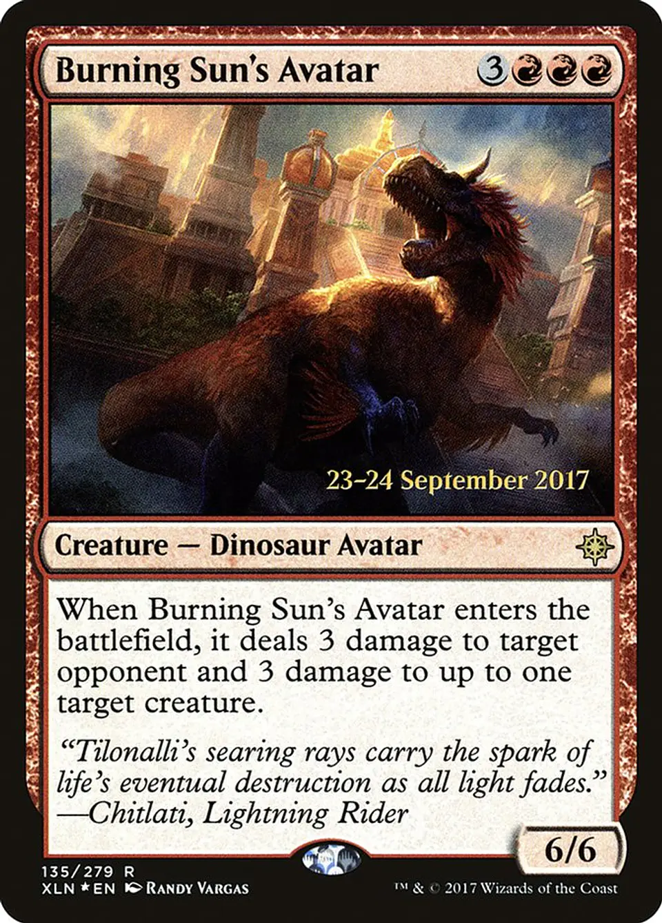 Burning Sun's Avatar (Pre-release) 1
