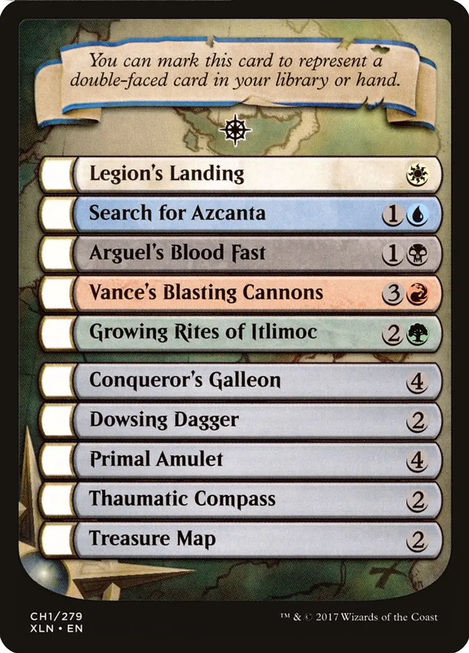 Ixalan Checklist 1