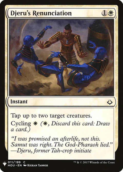 Djeru's Renunciation (The List)