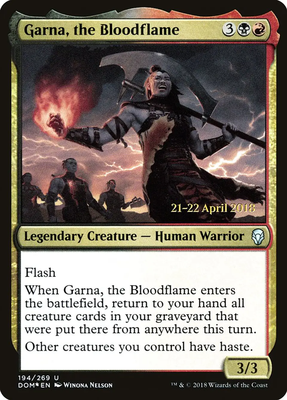 Garna, the Bloodflame (Pre-release) 1