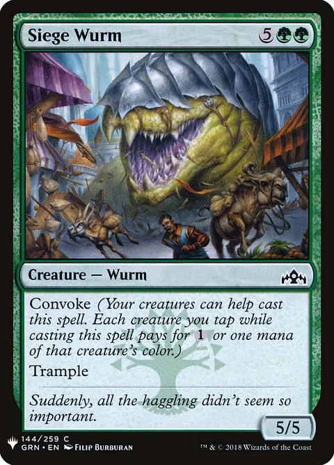 Siege Wurm (The List)