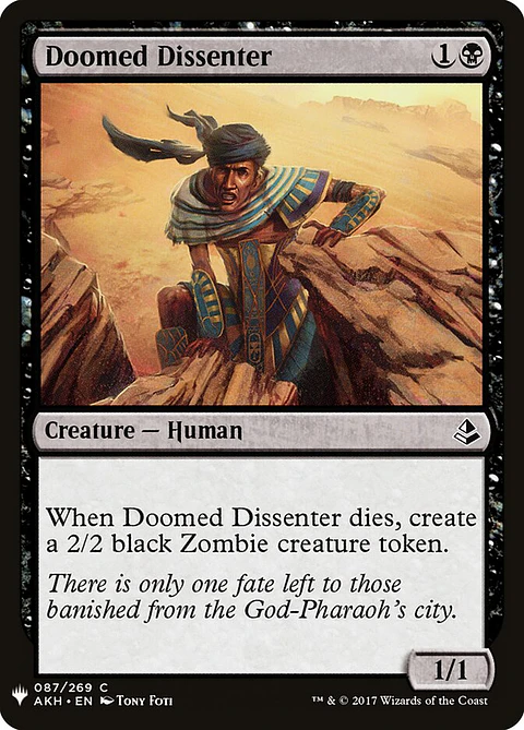 Doomed Dissenter (The List)