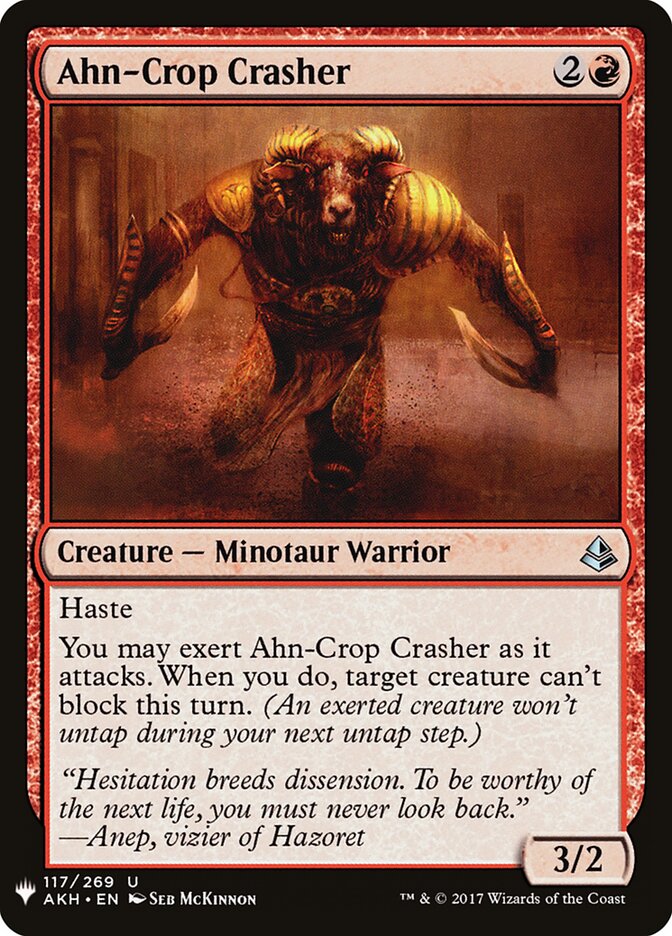 Ahn-Crop Crasher (The List)