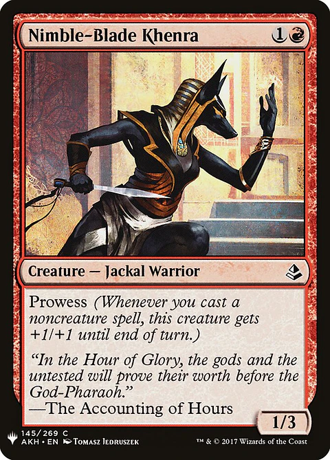 Nimble-Blade Khenra (The List)