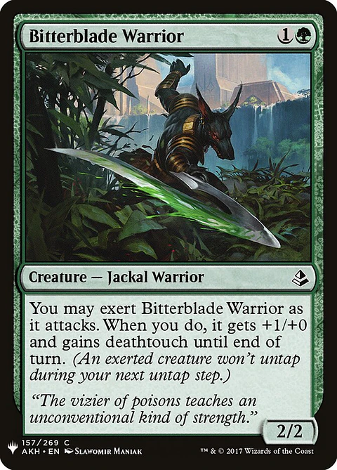 Bitterblade Warrior (The List)