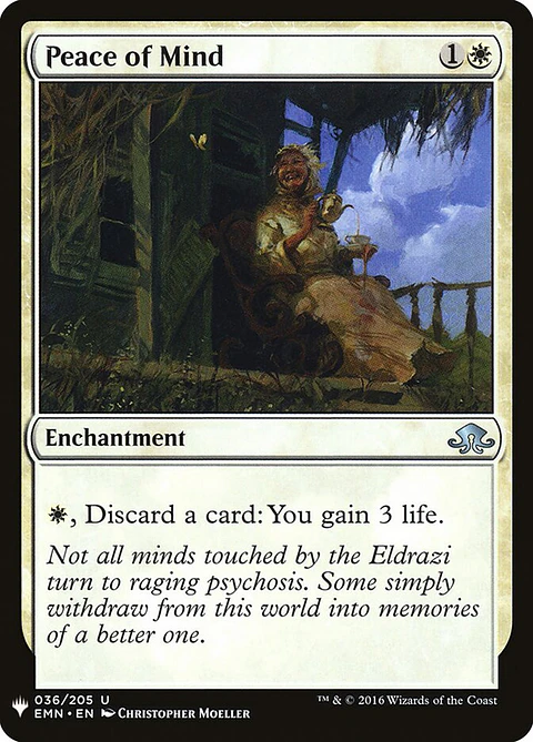 Peace of Mind (The List)