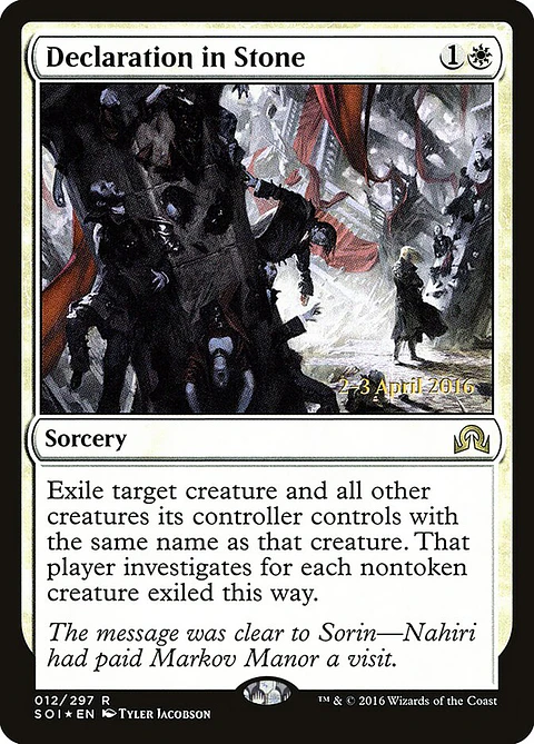 Declaration in Stone (Pre-release)
