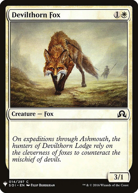 Devilthorn Fox (The List)