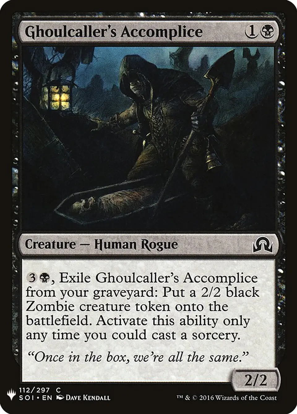 Ghoulcaller's Accomplice (The List) 1
