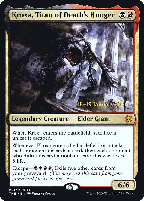 Kroxa, Titan of Death's Hunger (Pre-release)