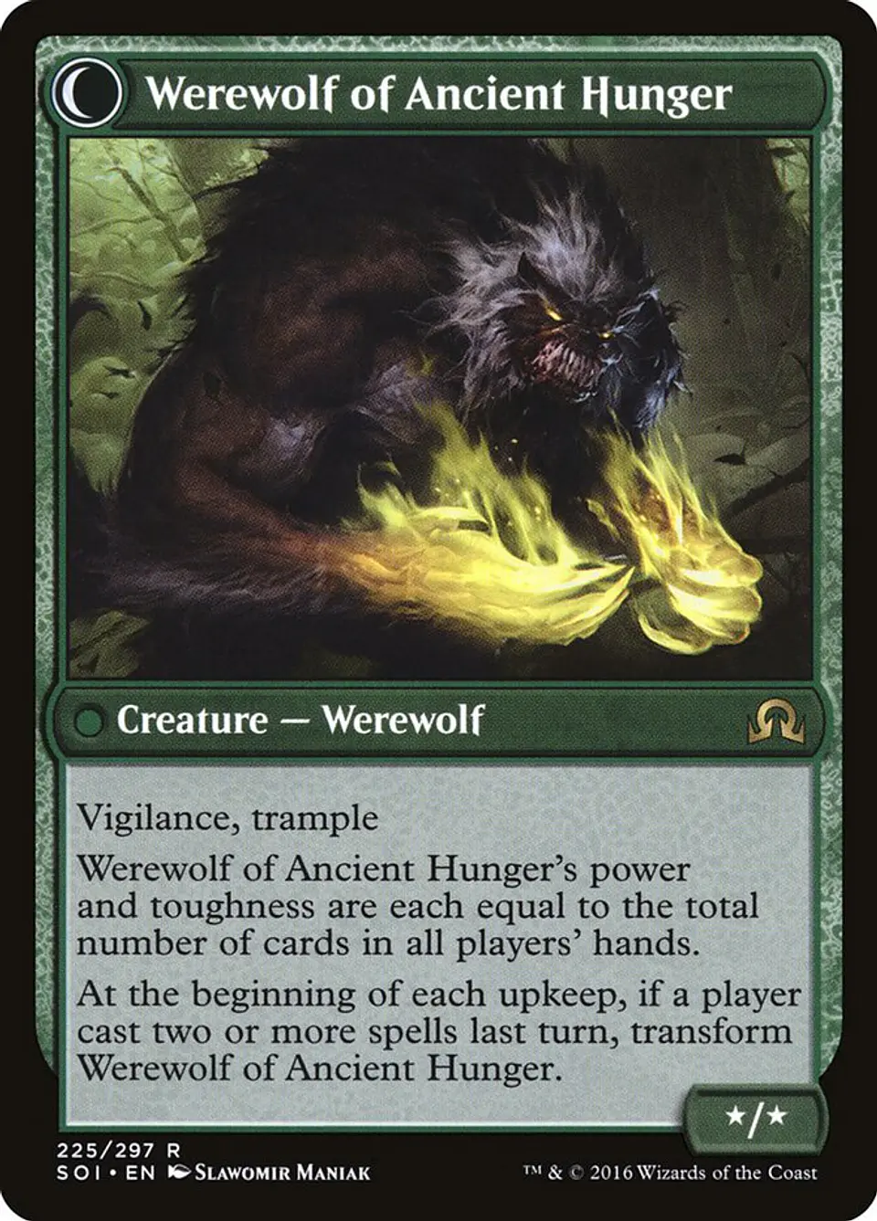 Sage of Ancient Lore // Werewolf of Ancient Hunger 2