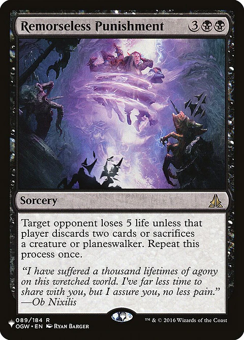 Remorseless Punishment (The List)