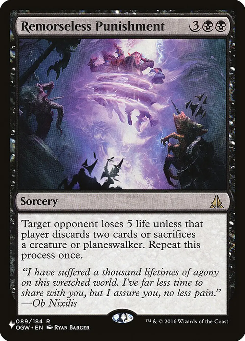 Remorseless Punishment (The List) 1